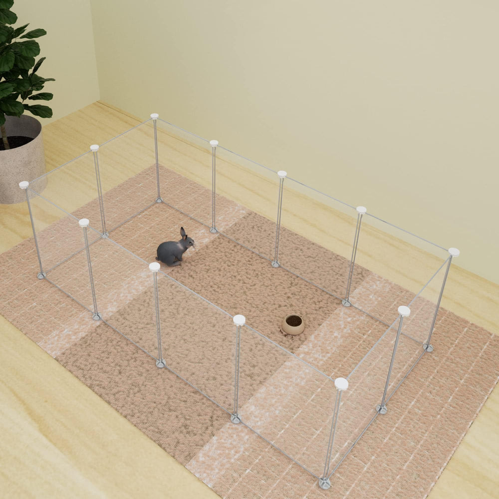 HOMICKER Pet Playpen closeup connectors show quick, secure setup.