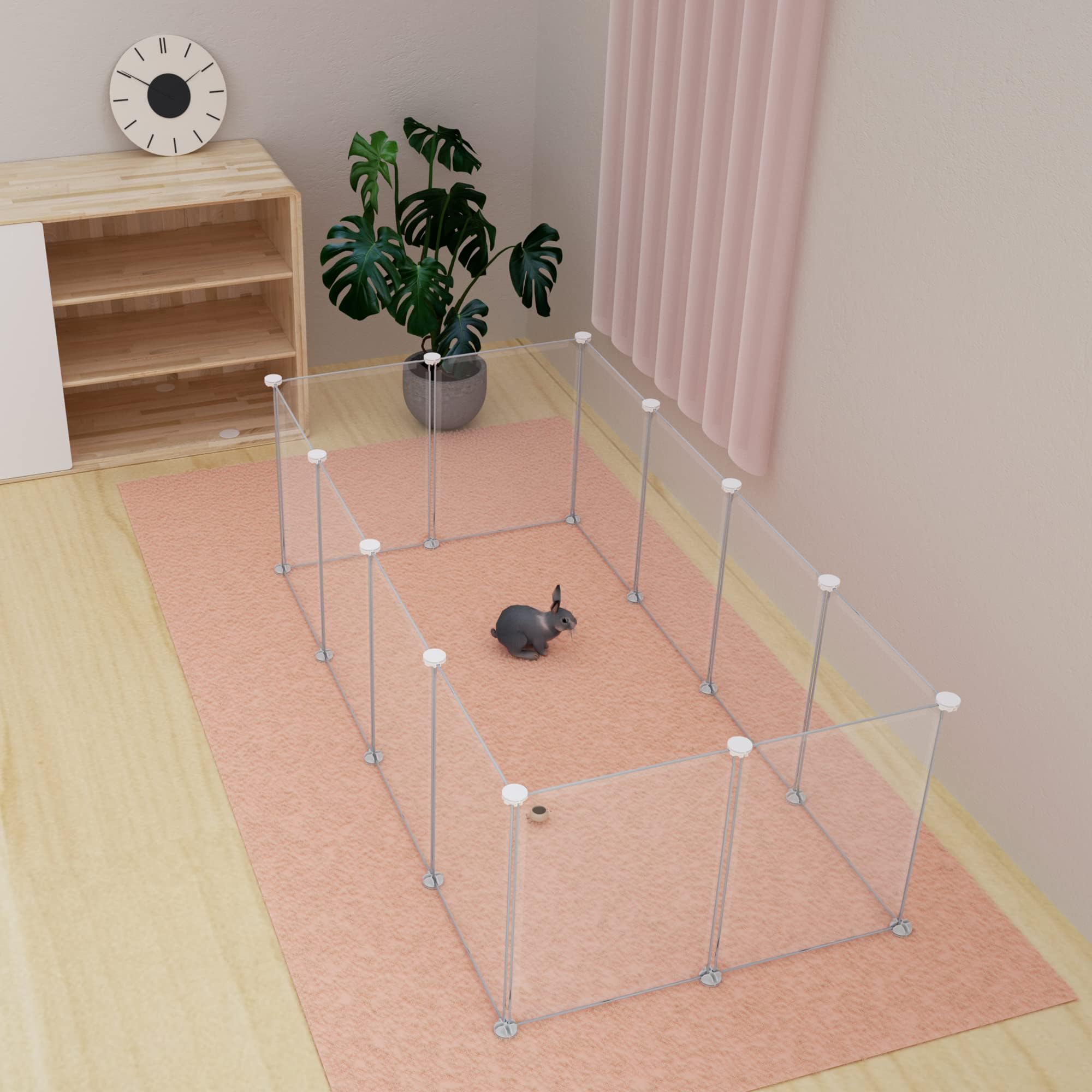 HOMICKER plastic panels showcase safe edges for small animals.