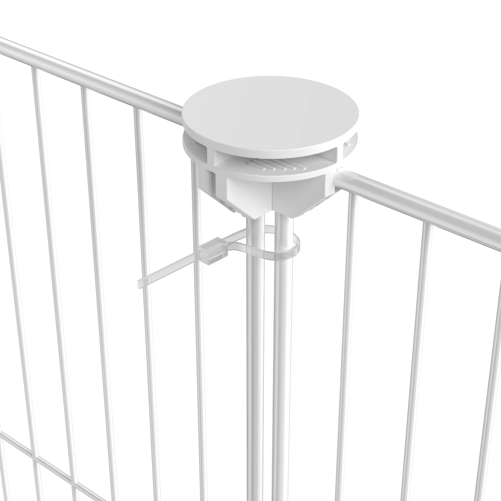 HOMIDEC pet playpen-abs-connectors close-up shows durable ABS plastic joints.