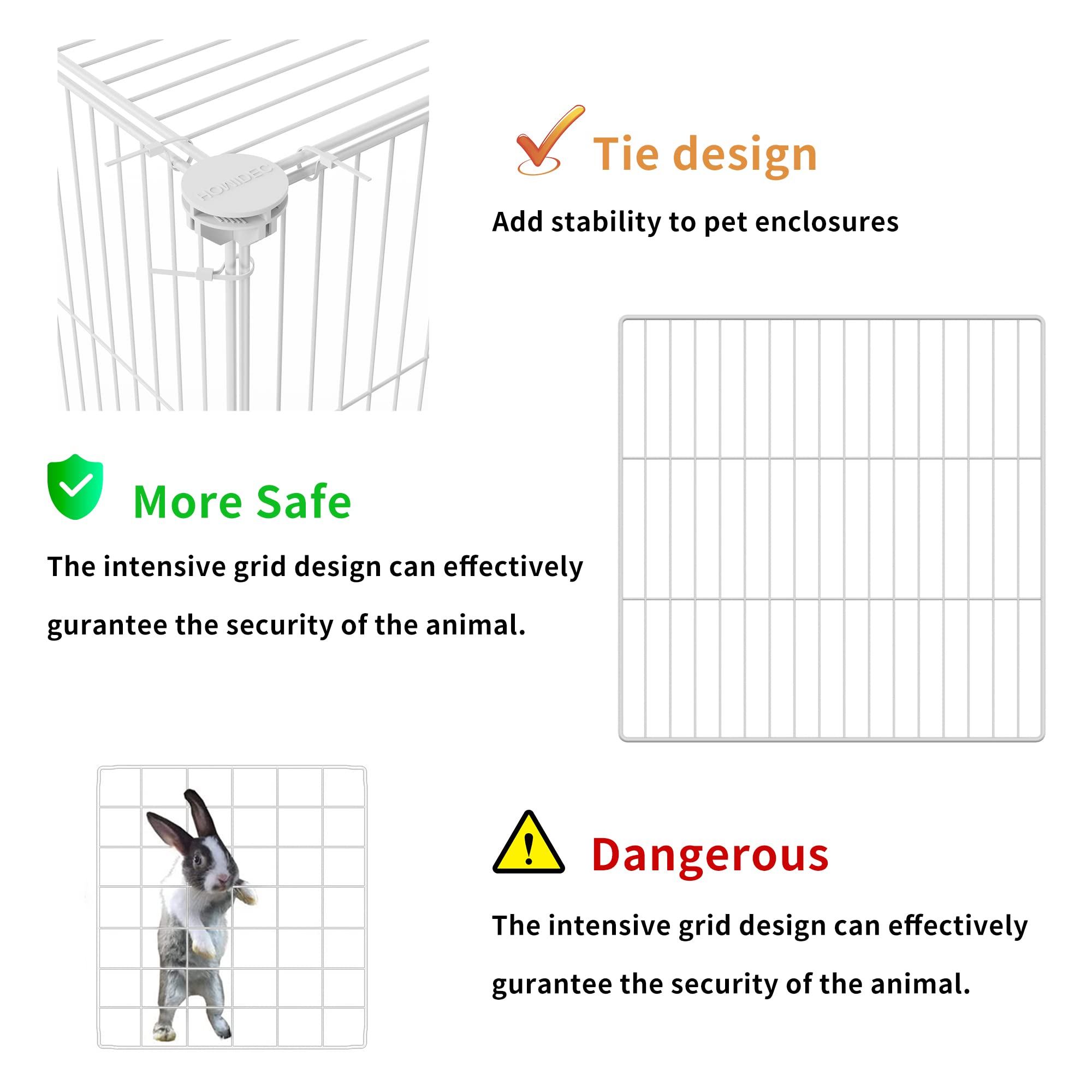 HOMIDEC pet playpen indoor-outdoor-use image shows versatile setup for playtime.