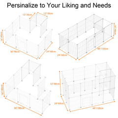 HOMIDEC pet playpen small-animal-fence visual emphasizing safe walls for tiny pets.