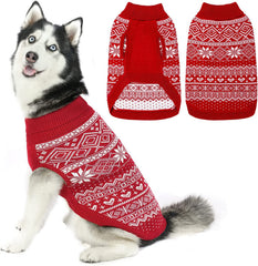 Homimp Argyle dog sweater front view shows cozy warmth for winter walks