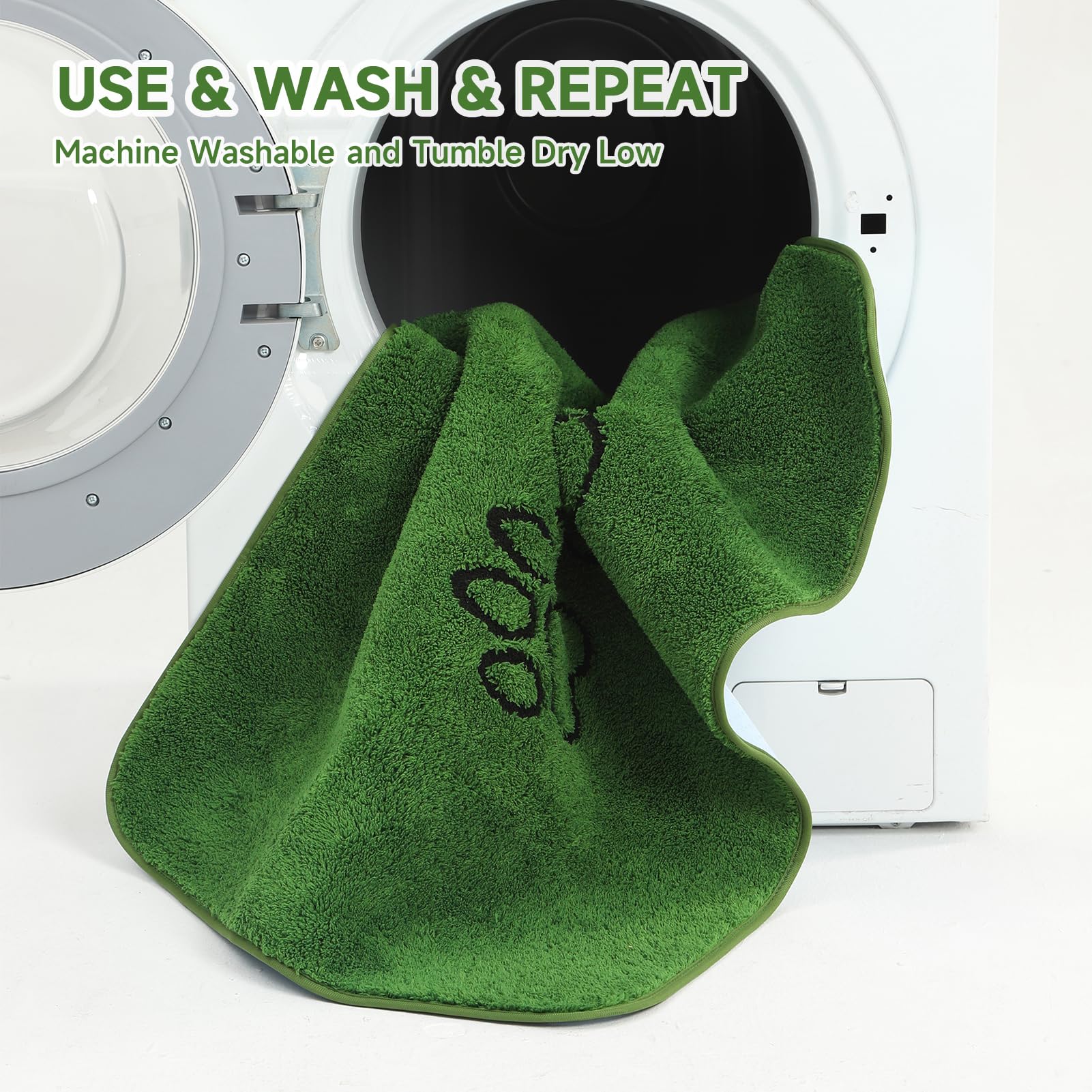Homimp machine-washable pee pad stays soft and durable after washing.