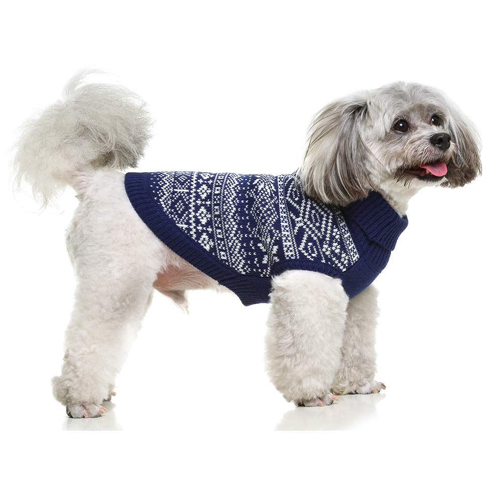 Homimp suéter para perro argyle ajuste suave, fácil de vestir para perros