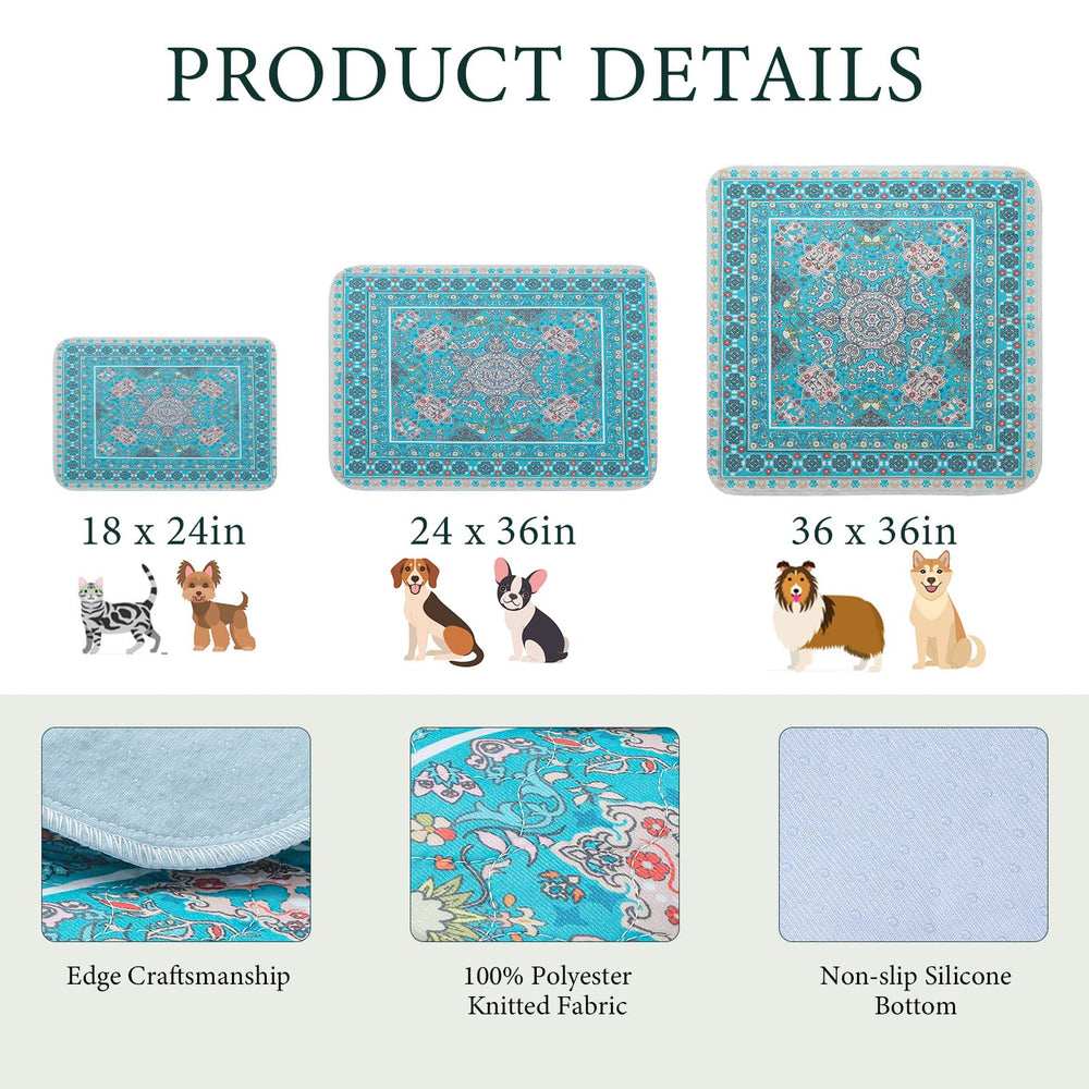Homimp pad with waterproof non-slip backing prevents leaks and slips.