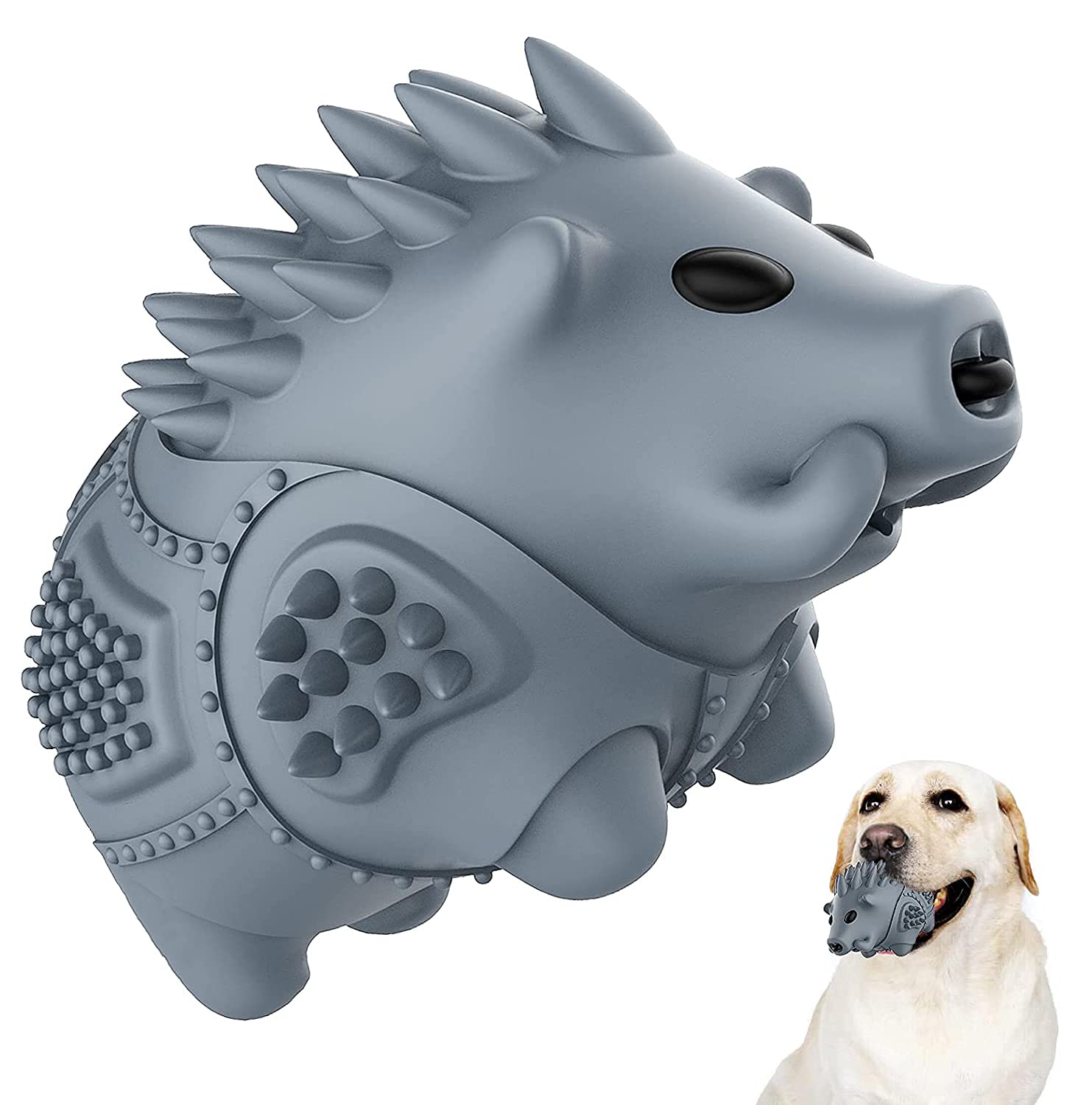 Homipooty porcupine dog chew toy with durable design for aggressive chewers