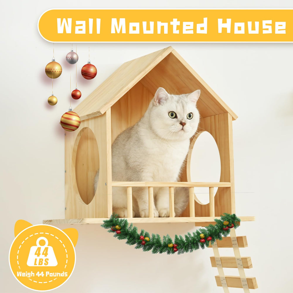 Homman cat wall shelves 2 condos private hideouts for naps