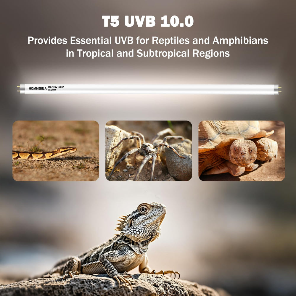 Homnebila T5 UVB 10.0 output supports vitamin D3 utilization