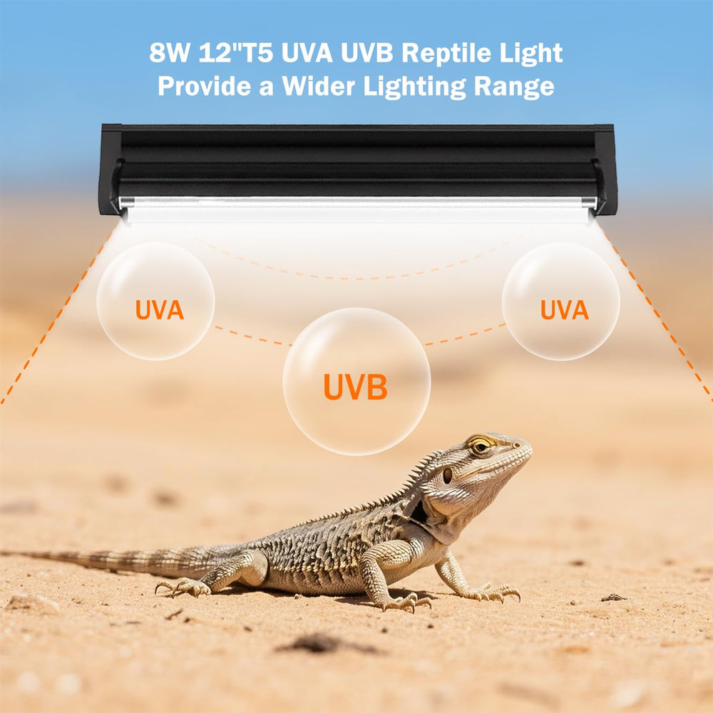 Homnebila UVB lamp features up to 10,000 hours of long-lasting illumination.