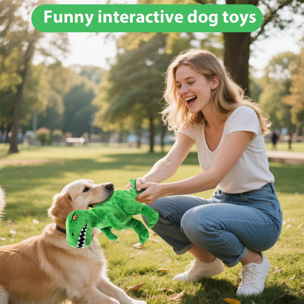 Homounter dinosaur plush toy ideal for photos, gifting, and playful pet moments.