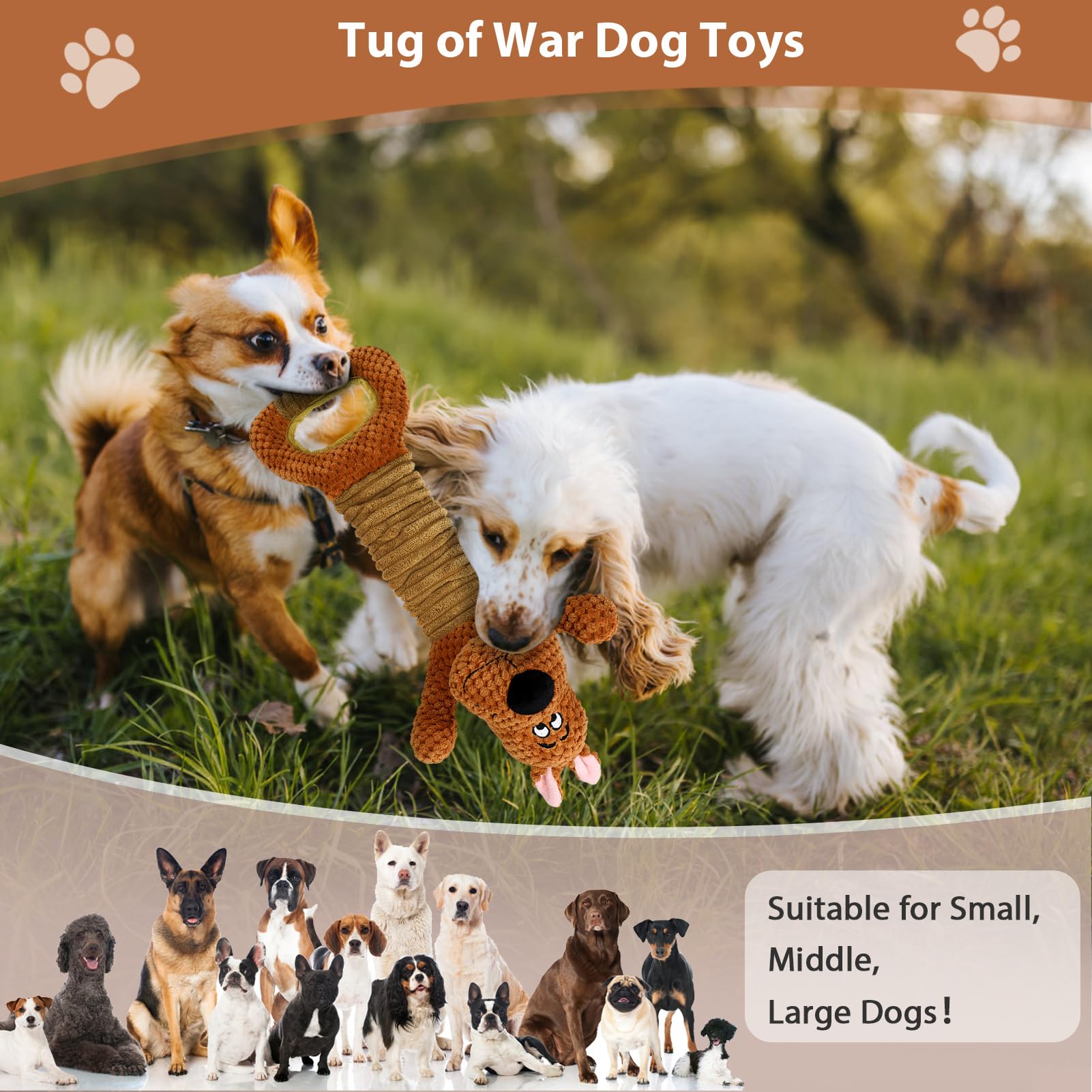 Homounter oral-health-promoting dog toy encouraging teeth-cleaning play