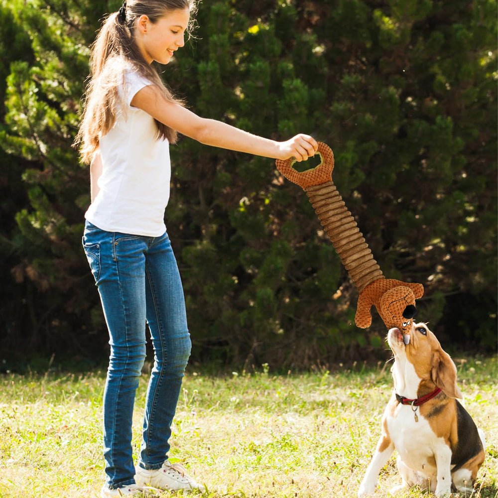 Homounter gift-ready plush dog toy for pet celebrations