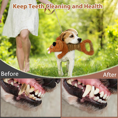 Homounter durable plush dog toy designed for strong chewers