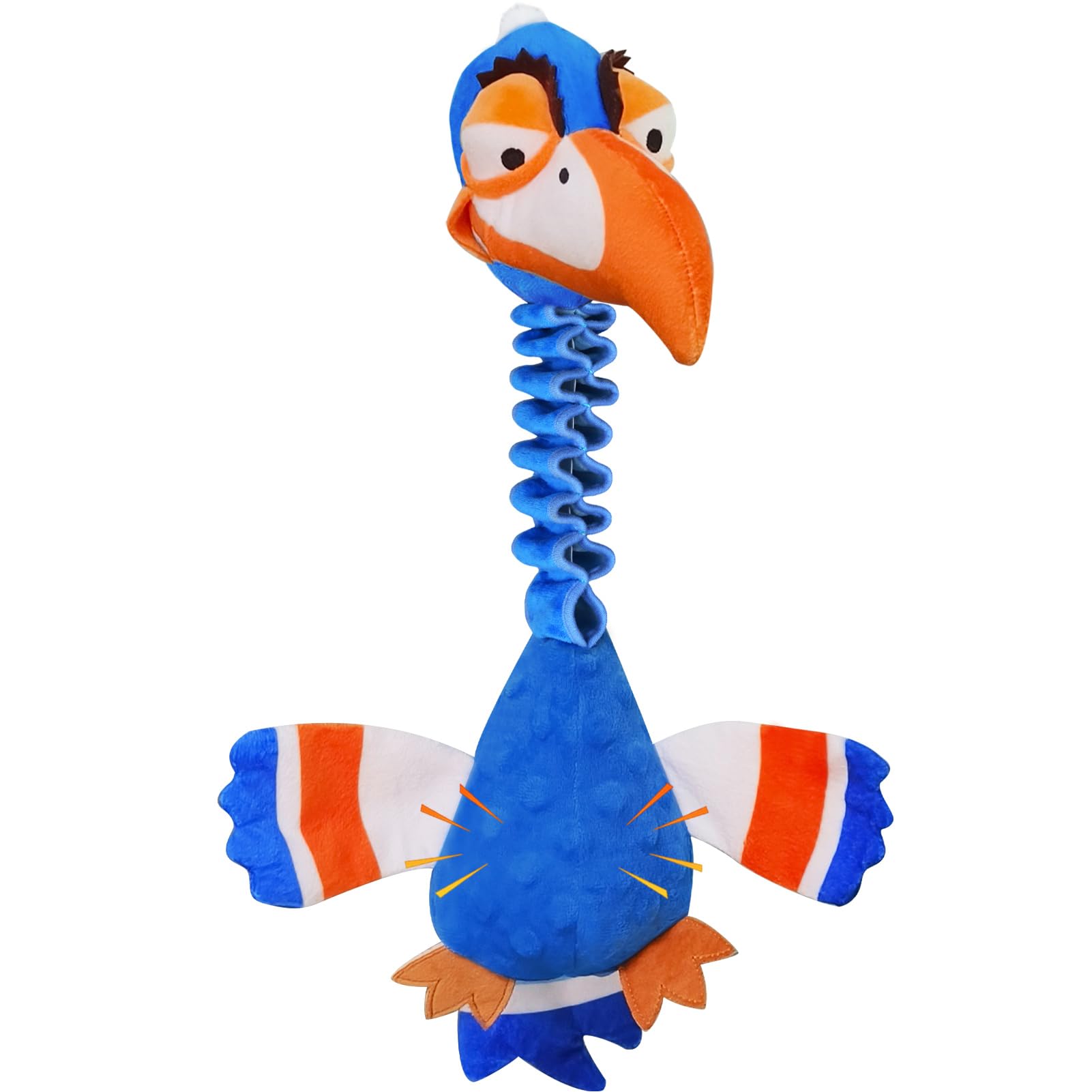 Homounter toucan dog toy head squeaker for engaging play and sounds