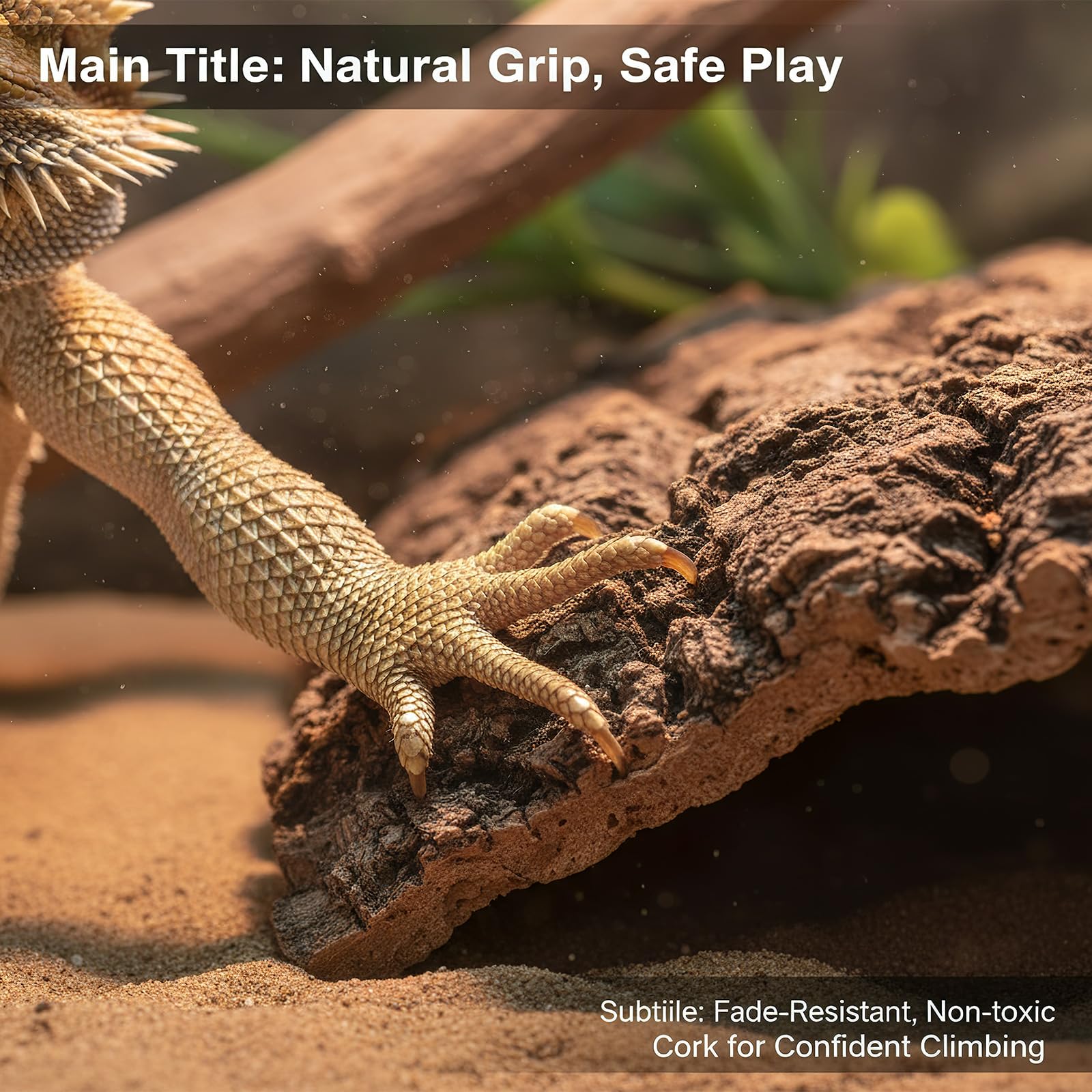 Homoyoyo reptile bark decor gecko tank enhancement with natural shelter