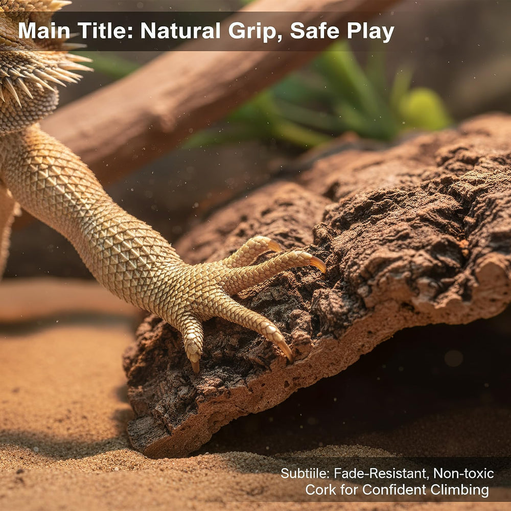 Homoyoyo reptile bark decor gecko tank enhancement with natural shelter