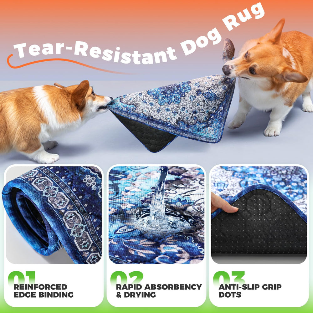 Hompet machine-washable mat simplifies cleaning and maintenance.