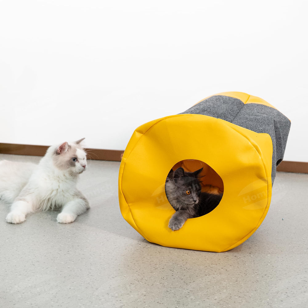 Homrich Interactive Cat Tunnel closeup shows premium safe materials.