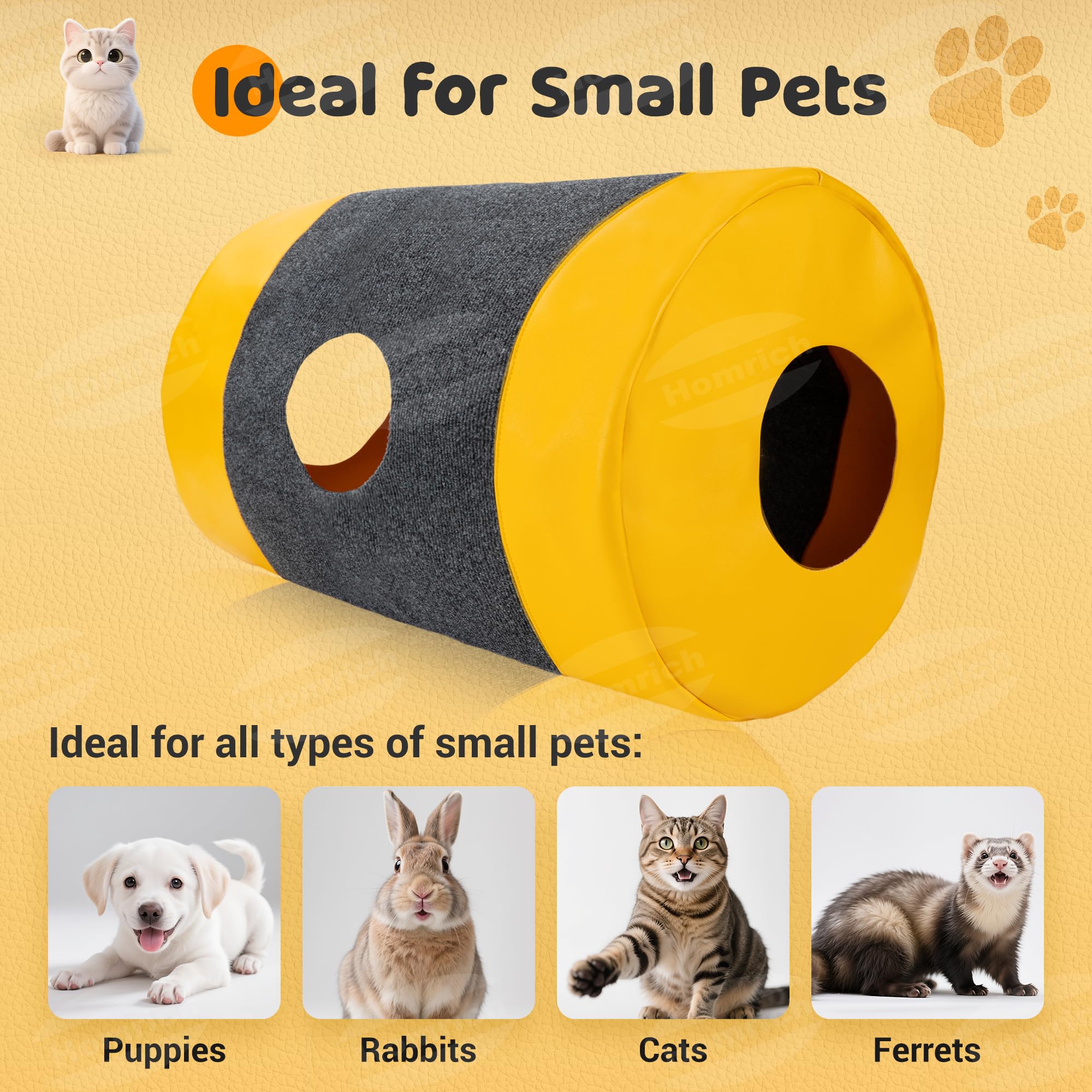 Homrich Interactive Cat Tunnel dimensions: 23.62 by 15.75 inches.