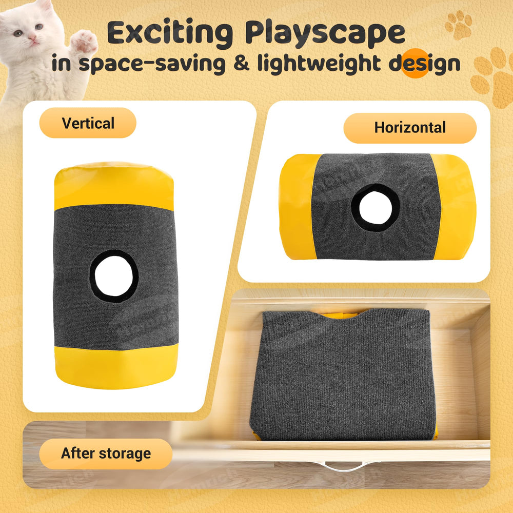 Homrich Interactive Cat Tunnel fabric is machine-washable for easy cleaning.