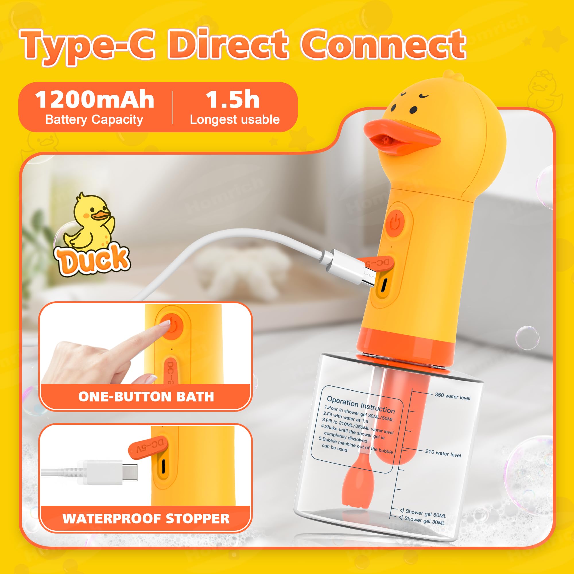 Homrich two-piece adjustable dog wash brush provides secure grip.