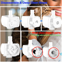 Homtyler adjustable-flow submersible pump enables personalized hydration levels for pets