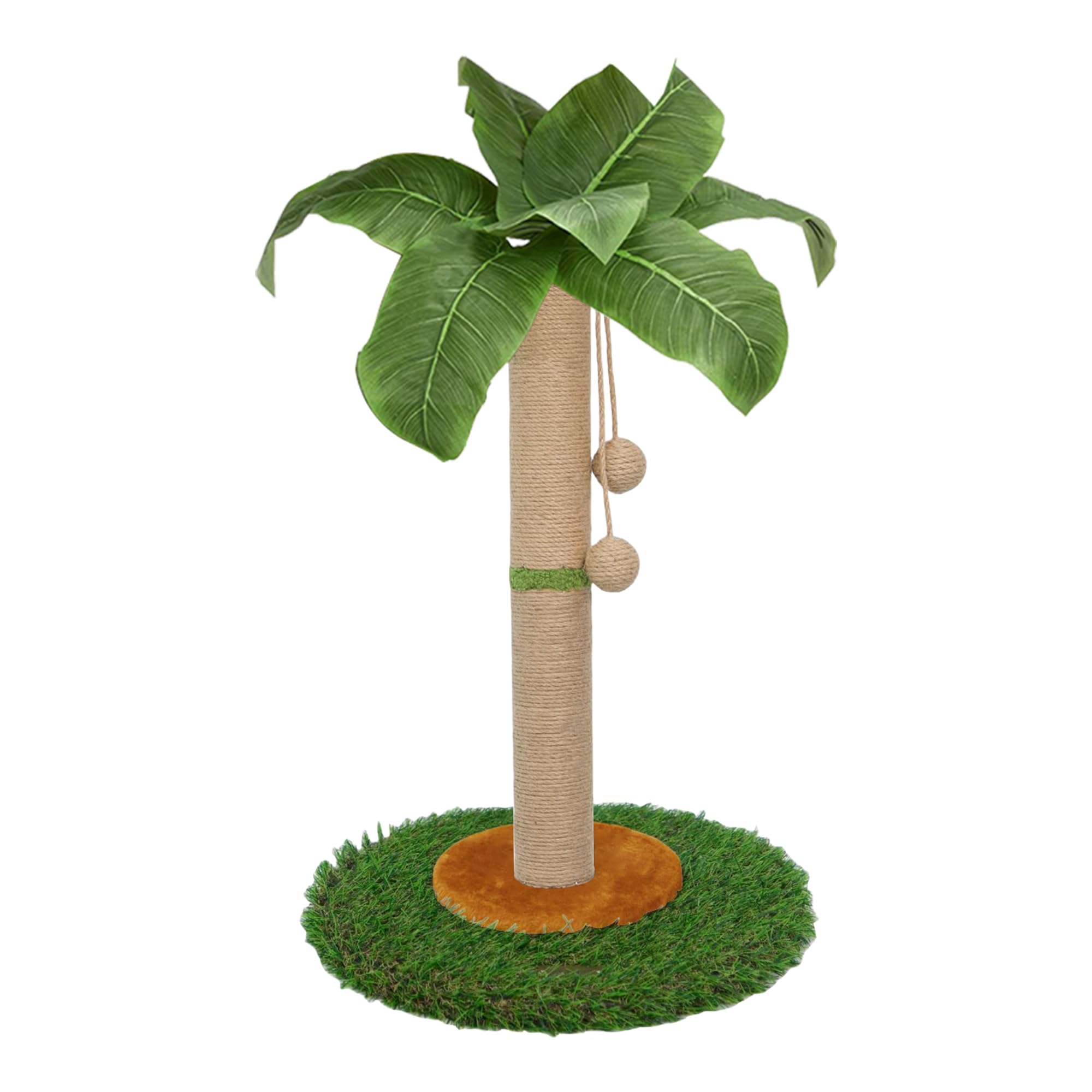 HOMYHANDS cat scratching post tall 23.6 inches helps satisfy scratch instinct.
