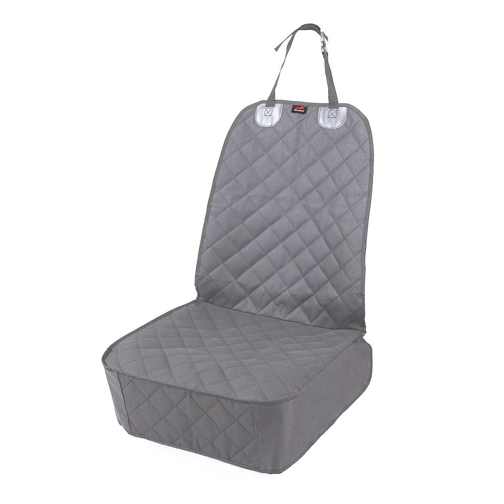 Honest Outfitters dog-friendly front seat cover keeps car interior tidy.