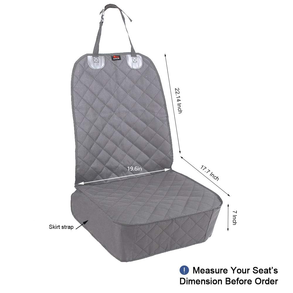 Honest Outfitters dog seat cover fabric texture highlights durable, dog-safe material.