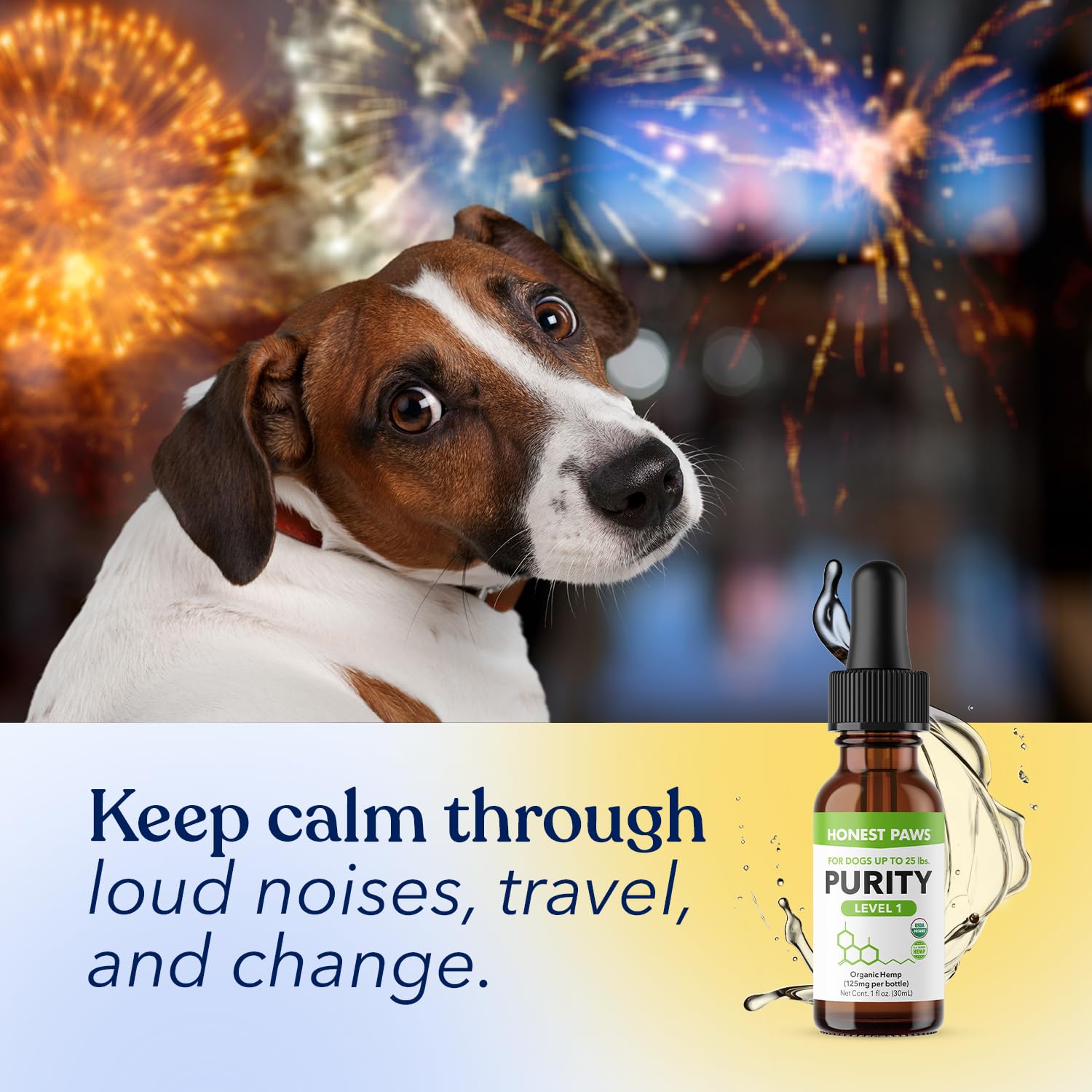 Honest Paws hemp oil pet health bottle showcasing immune support potential.