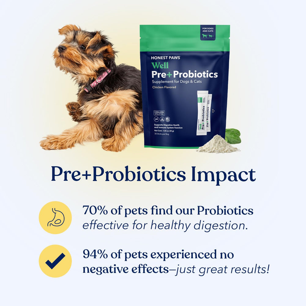 Honest Paws Probiotics powder dispense for convenient dosing