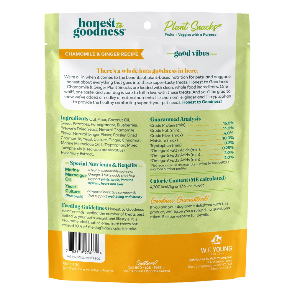 Honest to Goodness Good Vibes 8oz pouch ready-to-serve treats