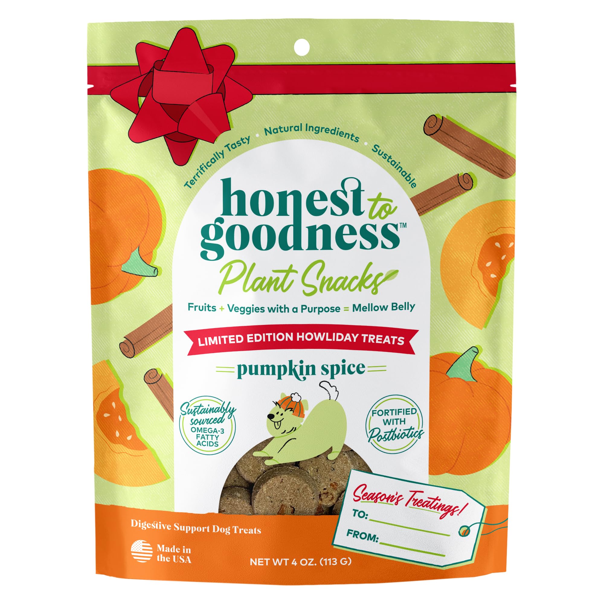Honest to Goodness packaging front — festive and gift-ready for holiday gifting