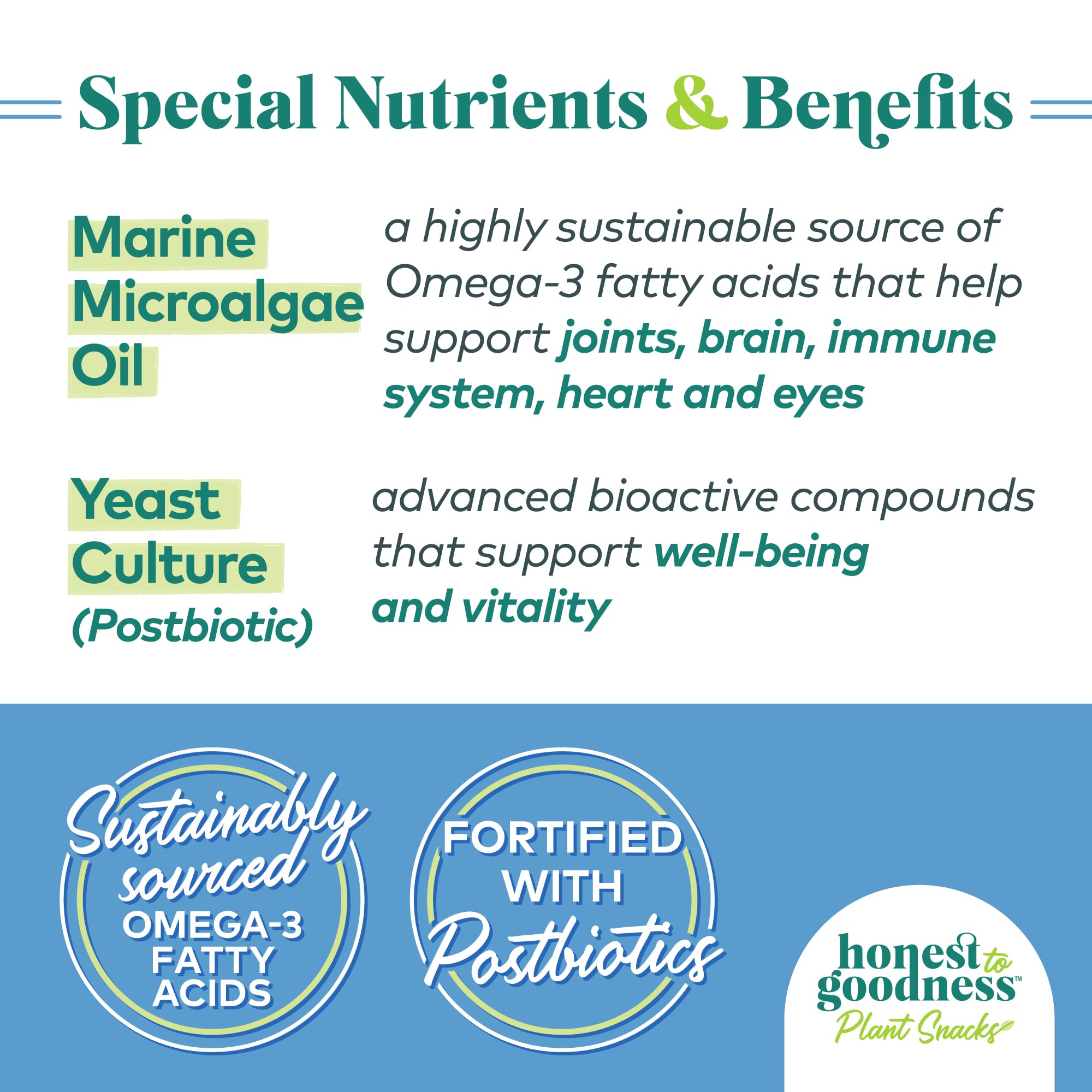 Ingredients photo featuring whole grains and fruits from Honest to Goodness