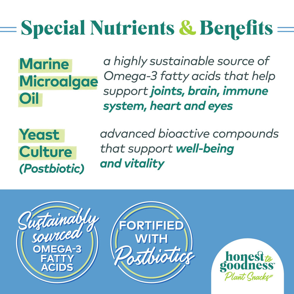 Ingredients photo featuring whole grains and fruits from Honest to Goodness