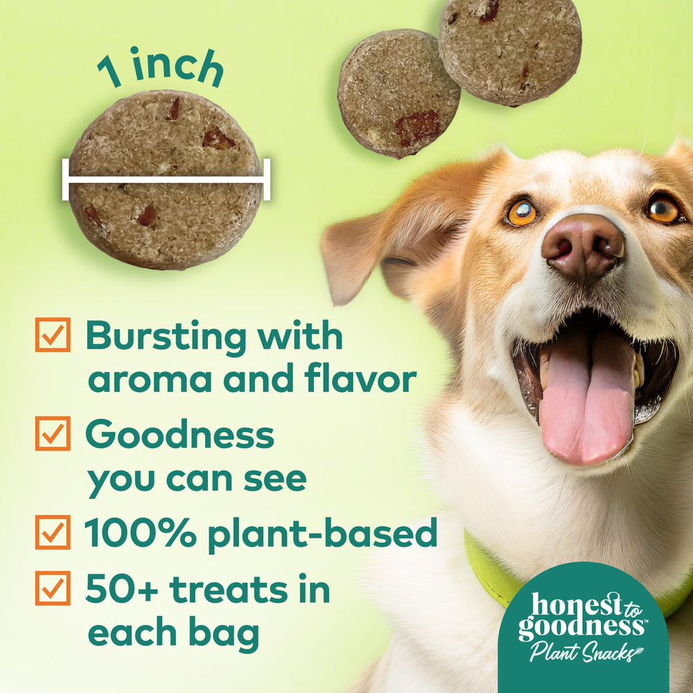 Honest to Goodness Mellow Belly closeup highlights pumpkin and chicory root ingredients.