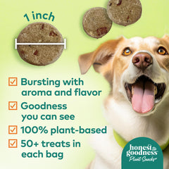 Honest to Goodness Mellow Belly closeup highlights pumpkin and chicory root ingredients.