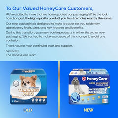 Honey Care All-Absorb pad absorbent core highlighting instant gel formation