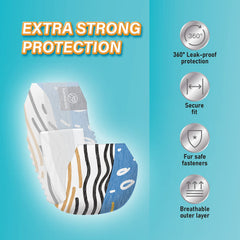 Honey Care All-Absorb Petrichor wrap features adjustable fasteners for snug, fur-safe fit.