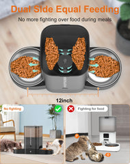 HoneyGuaridan feeder with stainless steel bowl highlights durable, easy to clean surface.