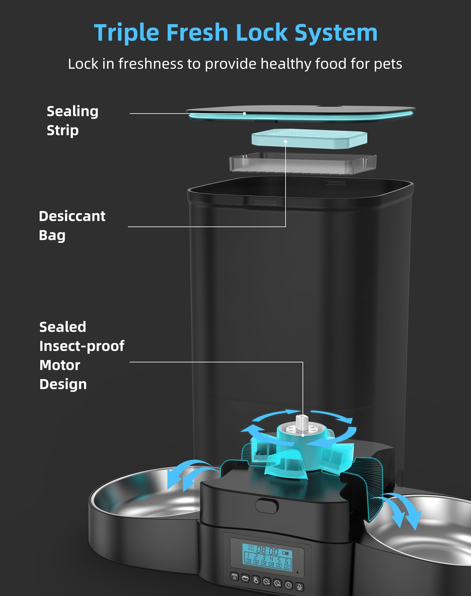 HoneyGuaridan dual-power setup supports USB or battery backup during outages