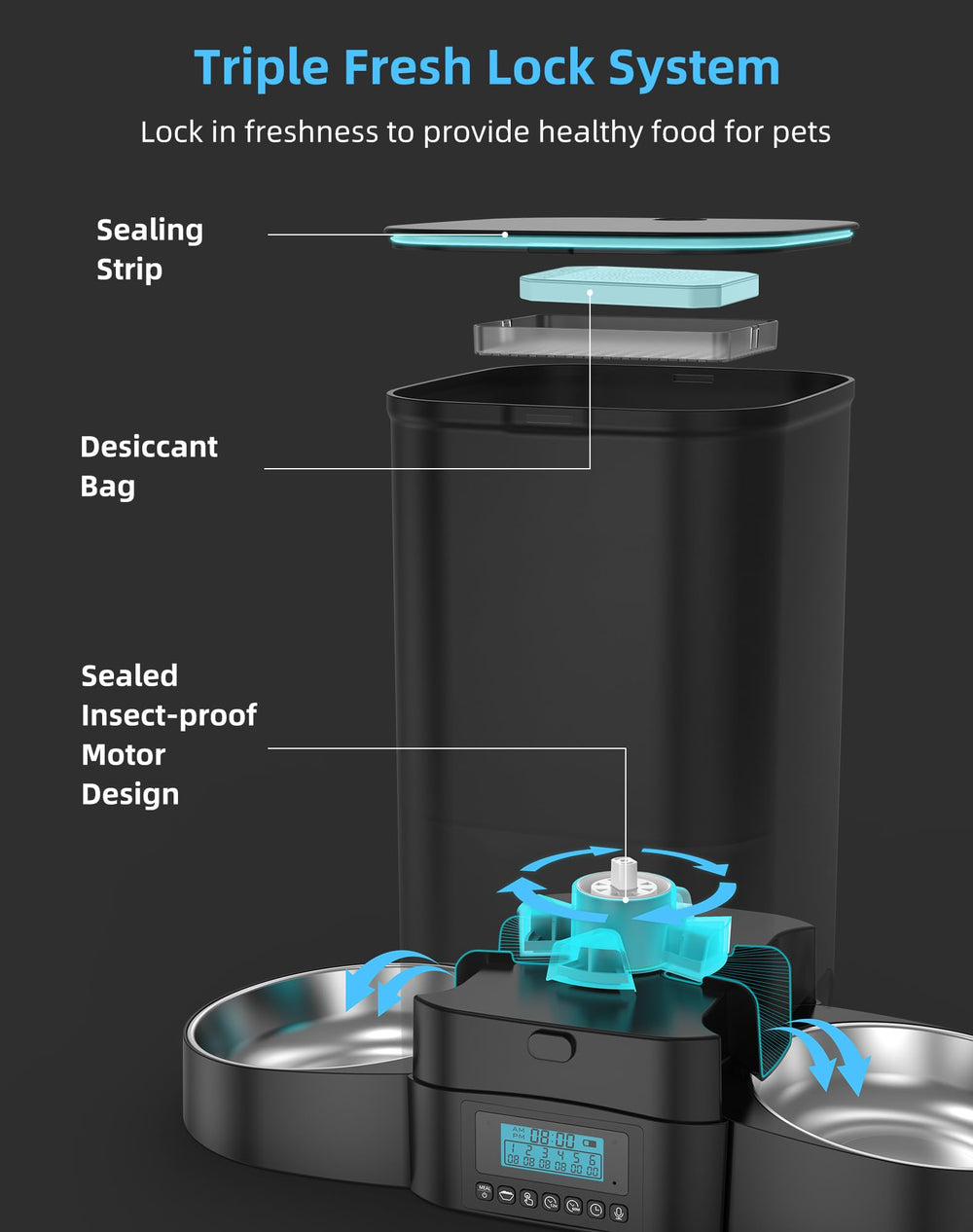 HoneyGuaridan dual-power setup supports USB or battery backup during outages