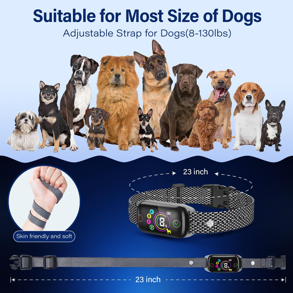 Honeynet bark collar IP67 waterproof design ready for pool or rain training.