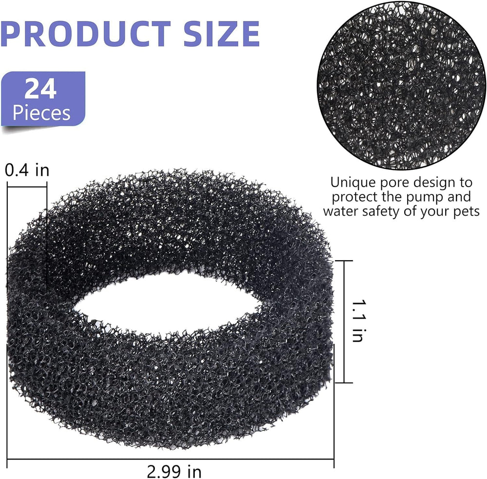 Hongping Lai cat water fountain sponge close-up shows soft filtration for safe drinking water.