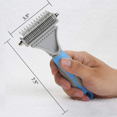 Honguang grooming tool with non-slip handle for comfortable brushing.