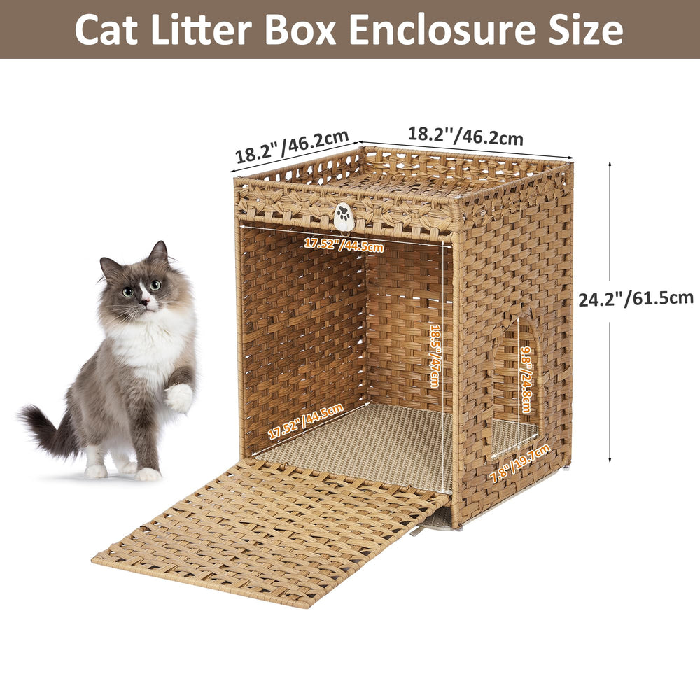Honiakaka cat litter enclosure assembles in minutes with included tools