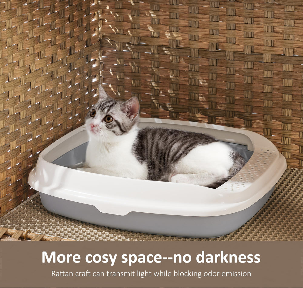 Honiakaka pet crate for living room offers versatile placement and style.