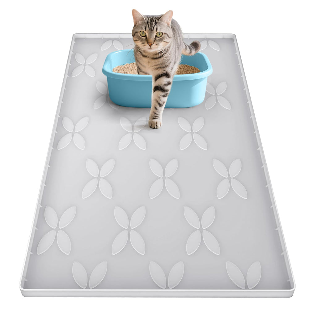 Alfombrilla Honomastry para caja de arena impermeable atrapa la arena