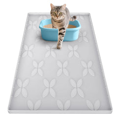 Alfombrilla Honomastry para caja de arena impermeable atrapa la arena