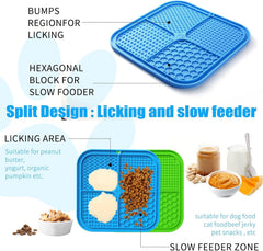 Honomastry Lick Mat suction cups securely grip surfaces for steady grooming sessions